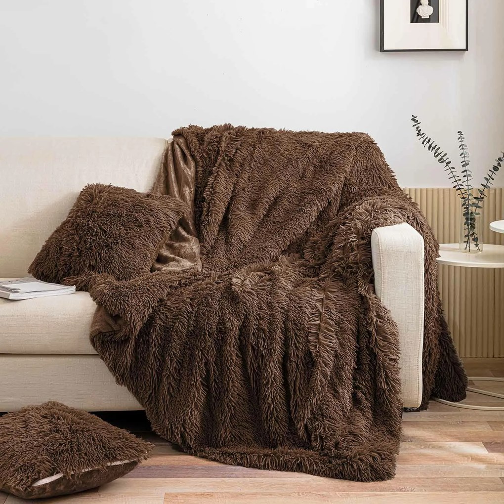Deka YETI hnedá Rozmer: 150x200 cm