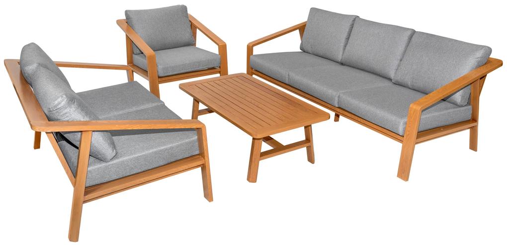 Záhradný nábytok 2 pohovky + kreslo + stôl RAMIZ 201890
