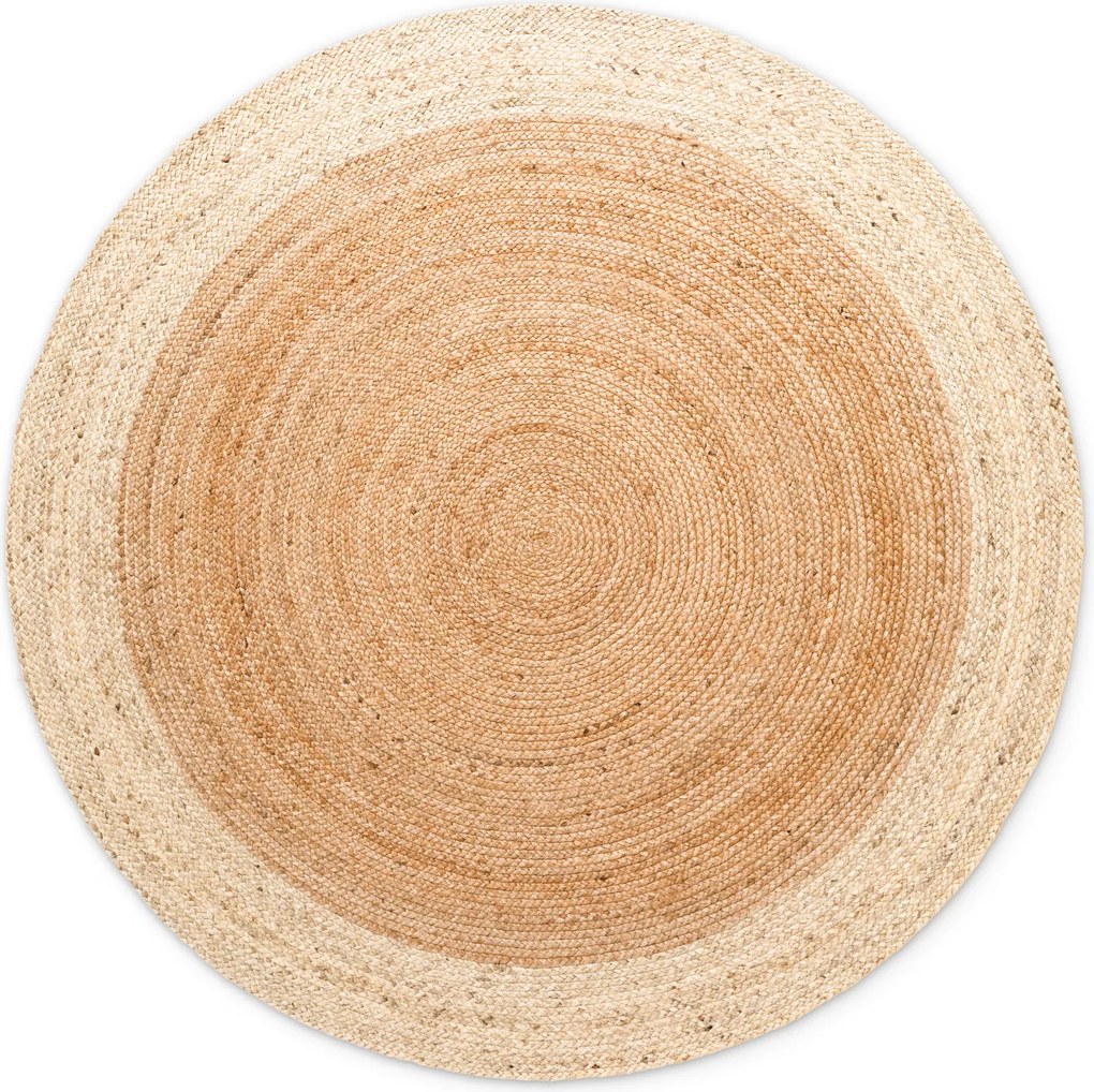 Kusový koberec Jutta 106226 Natur Gold/Ivory kruh, 120x120 (priemer) kruh, béžová, chodba / predsieň, Hanse Home