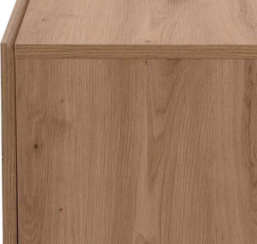 Široká TV skrinka Nola, dub artisan/čierna