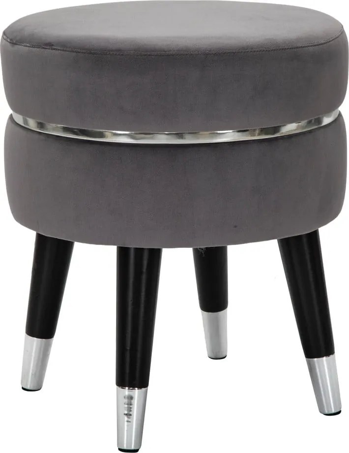 Sivá zamatová podnožka Paris – Mauro Ferretti