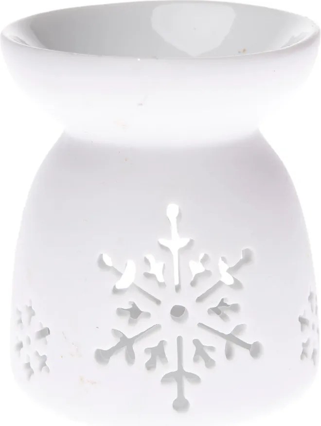 Biela porcelánová aromalampa Dakls, výška 9 cm