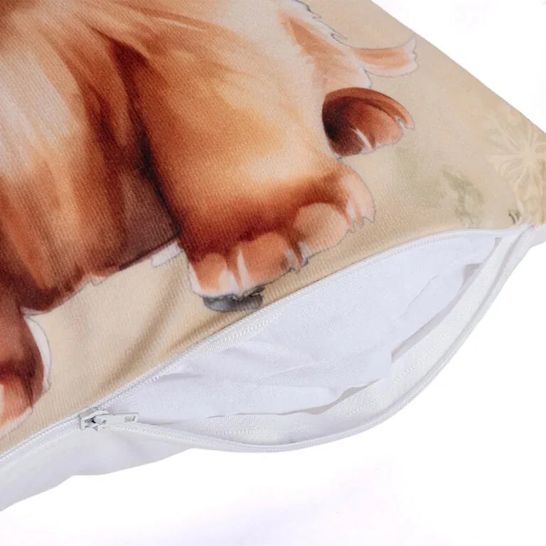 Obliečka na vankúšik ŠTENIATKO S VIANOČNOU ČIAPKOU 40 x 40 cm