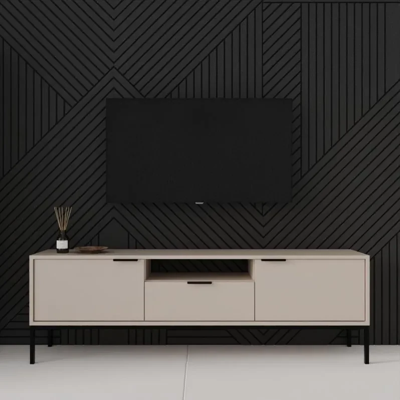 TV komoda 175 AUSTIN kašmír/ čierna