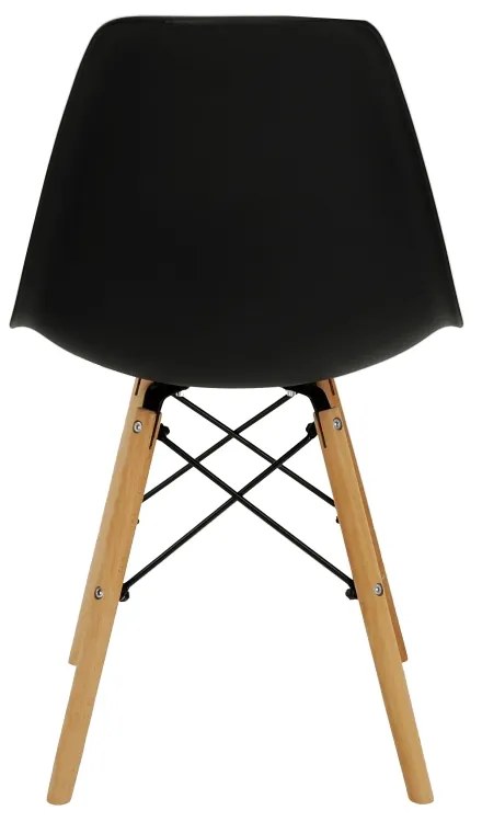 Jedálenská stolička Cinkla 3 New - čierna / buk