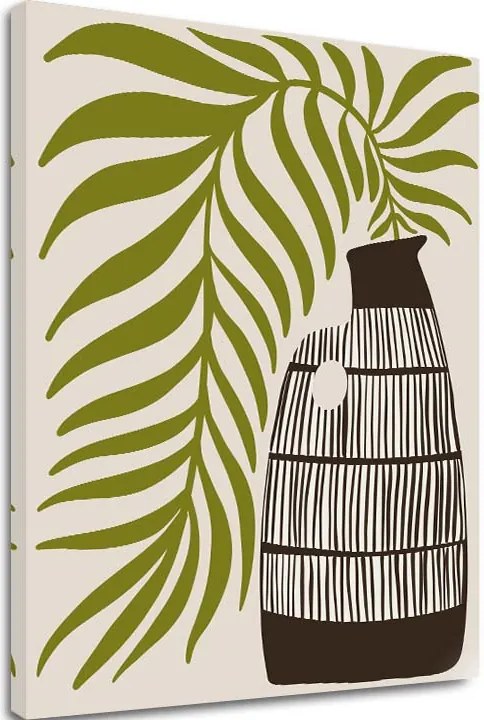 Obraz na plátne – Palma a džbán