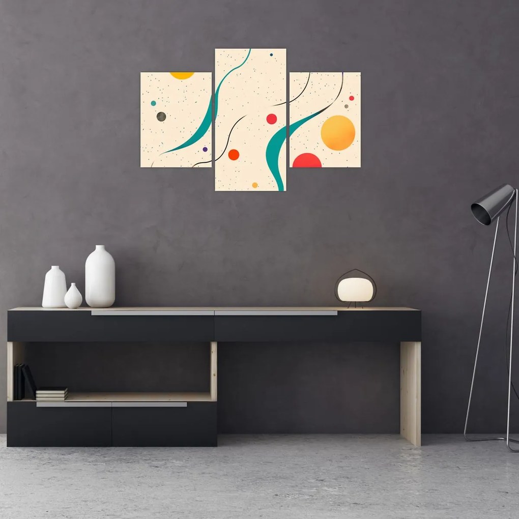 Obraz - Minimalistická farebná ilustrácia (90x60 cm)
