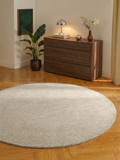 Koberec Hanse Home Eloise krémový / sivý kruh
