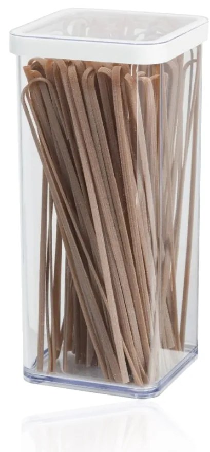 2. akosť - Dóza na potraviny 1,5 l Rotho Loft - LONG, biela (škrabance)