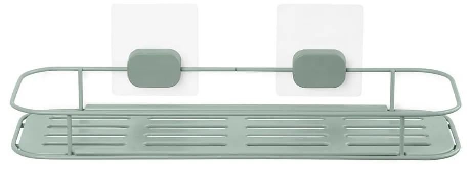 Samodržiaca kovová kúpeľňová polička v mentolovej farbe Grena – Compactor