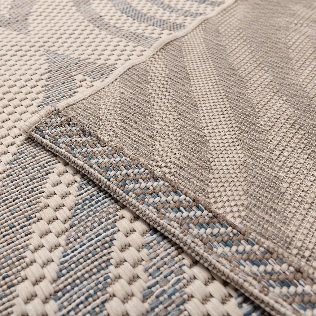 Koberec Breeze beige/raw/blue 200x290cm