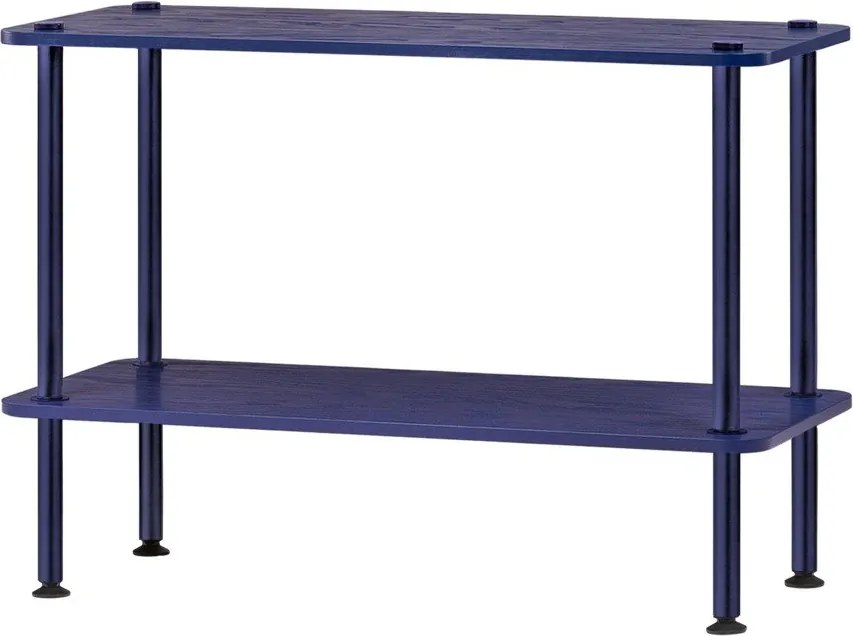 Modrý regál v dekore duba 80x54,5x35 cm Teidi – noo.ma