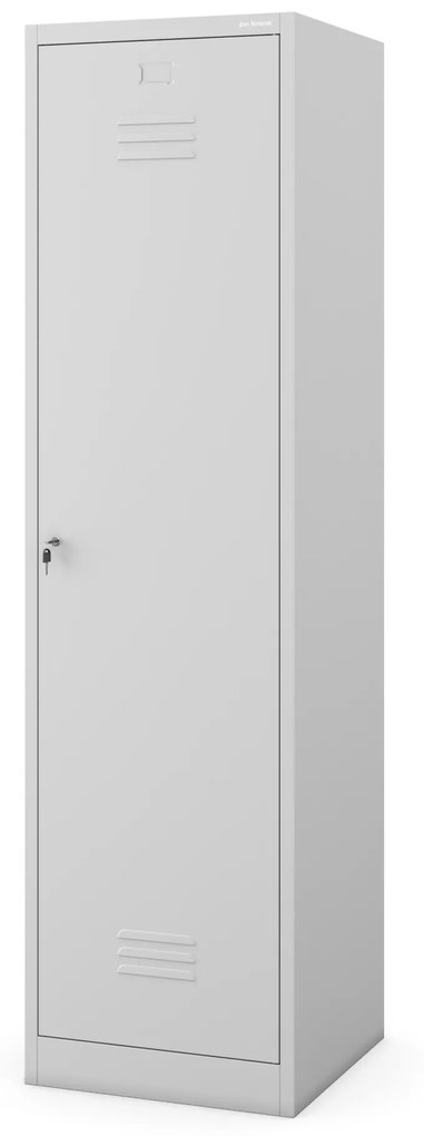 Kovová viacúčelová skriňa AGNES, 500 x 1850 x 500 mm, sivá