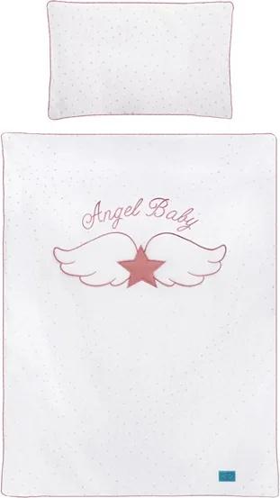 BELISIMA Belisima Angel Baby 5-dielne posteľné obliečky Belisima Angel Baby 90/120 ružové Ružová |