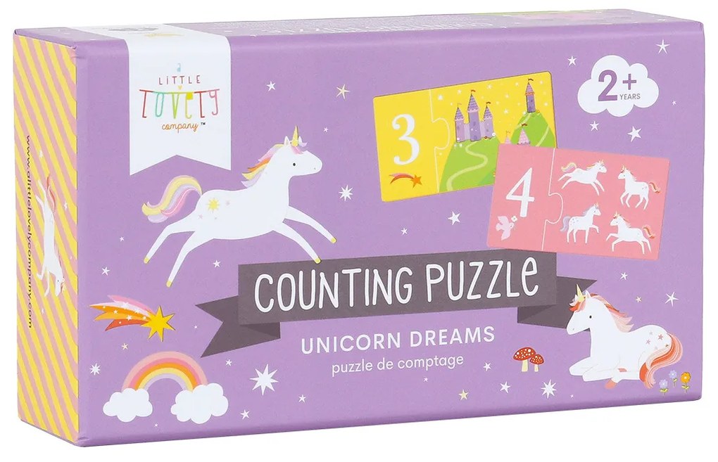 A Little Lovely Company - priradzovacie puzzle – jednorožce
