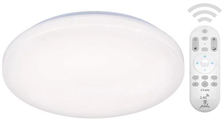 NEDES LED stmievateľné stropné osvetlenie ANNA, 24W, 39cm, guľaté, biele