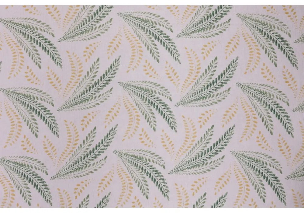 Bielo-zelená záclona 300x260 cm Seva – Mendola Fabrics