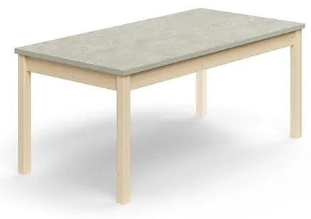 Stôl DECIBEL, 1400x700x590 mm, akustické linoleum, breza/šedá