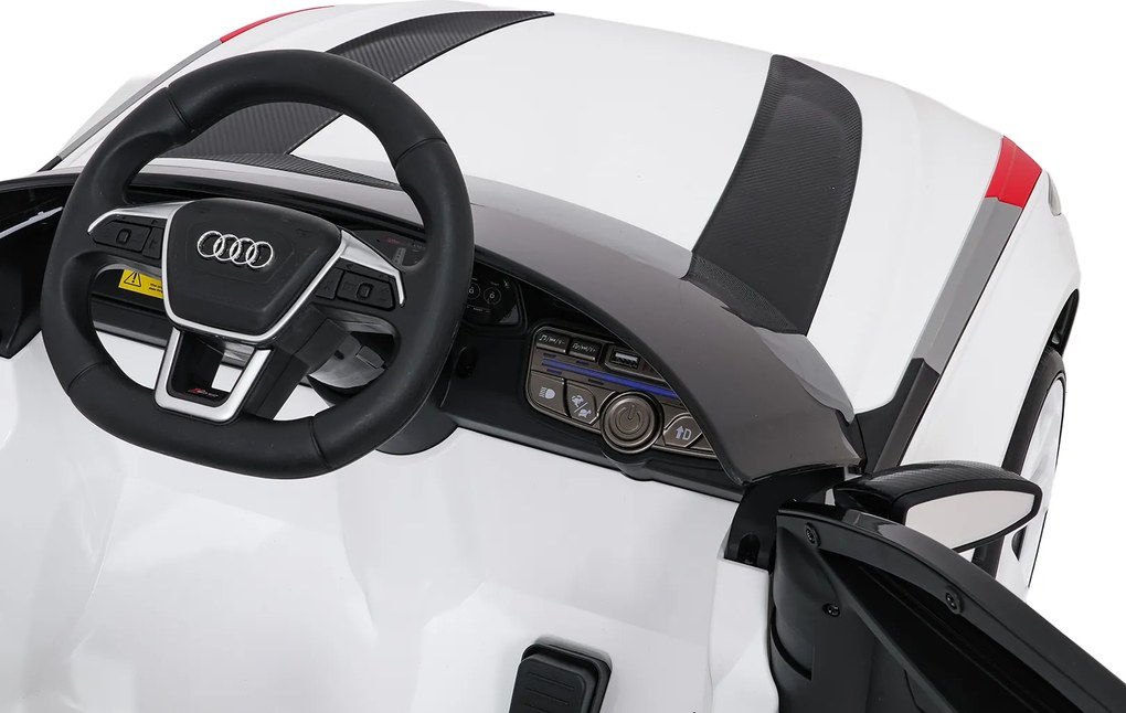 Ramiz Audi RS6 Avant GT elektrické autíčko pre deti biele