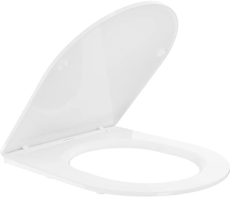 Mexen Mexen, slim WC sedadlo s pomalým zatváraním, duroplast, biela lesklá, 39224000