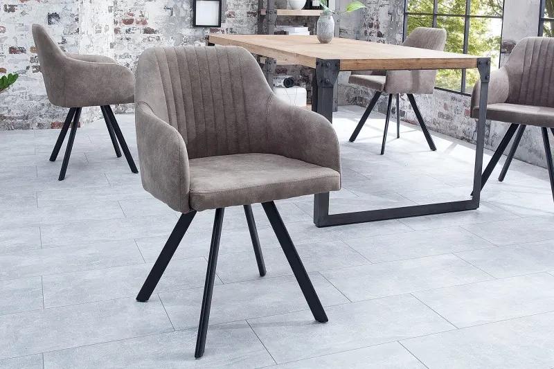 Dizajnová stolička Lucca taupe