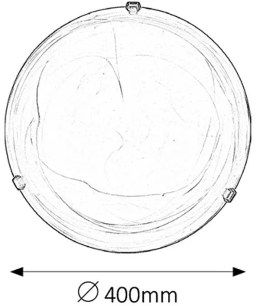 Rabalux 3353 - Stropné svietidlo ALABASTRO 2xE27/60W/230V