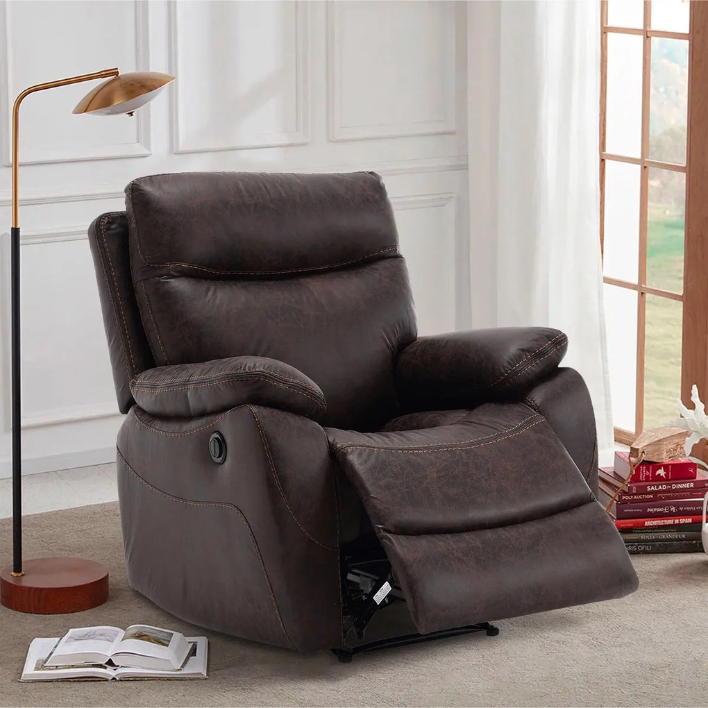 Relax kreslo MULLEN BROWN s elektrickým polohovaním