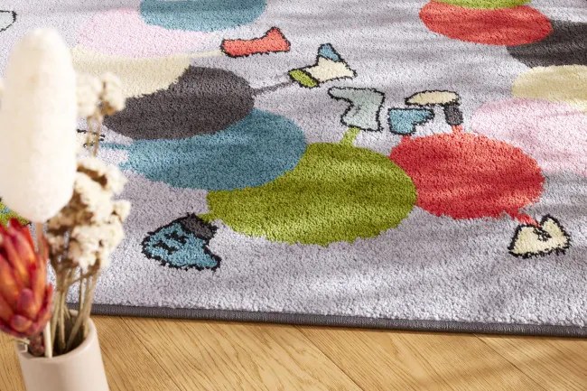 Detský koberec Funky Top Ivo sivý