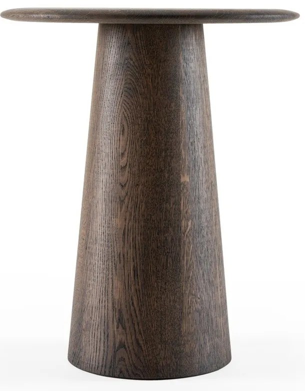 Okrúhly odkladací stolík z dubového dreva ø 40 cm Mushroom – Gazzda