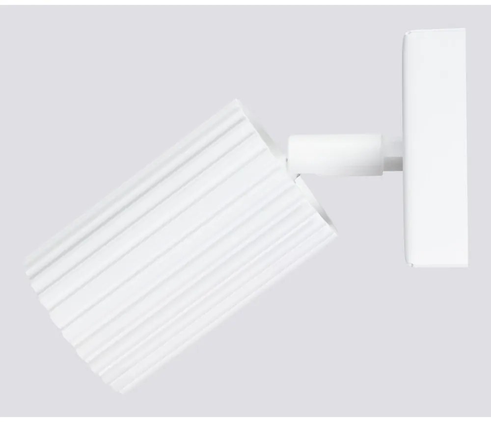 Biele bodové svietidlo 8x16 cm Gleam – Sollux