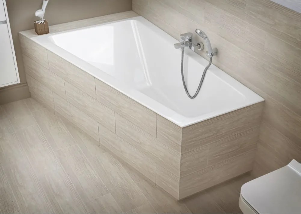 Cersanit Crea slim asymetrická vaňa ľavá 160x100cm + nožičky, S301-232