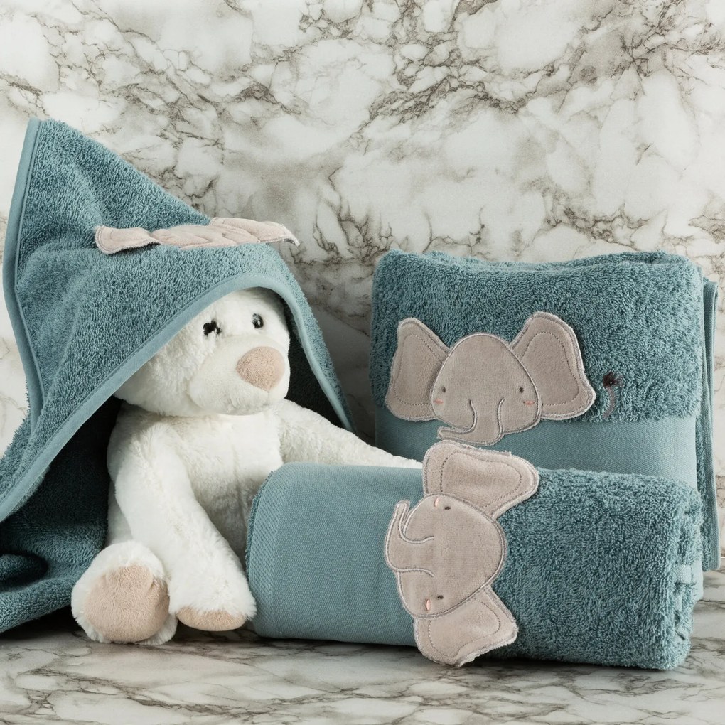 DETSKÝ BAVLNENÝ UTERÁK BABY59 50X90 CM MODRÁ