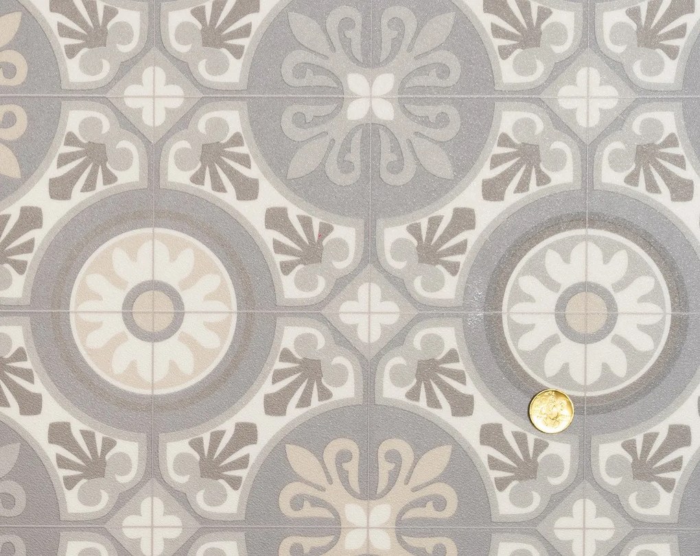 Beaulieu International Group, PVC podlaha - lino Domo 2162, na mieru, šíře 4m, šedá, bez podkladu, kuchyňa