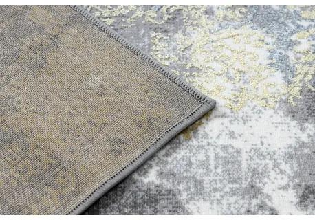 Moderný koberec DE LUXE 6754 ornament vintage - Štrukturálny krém / zlato Veľkosť: 200x290 cm