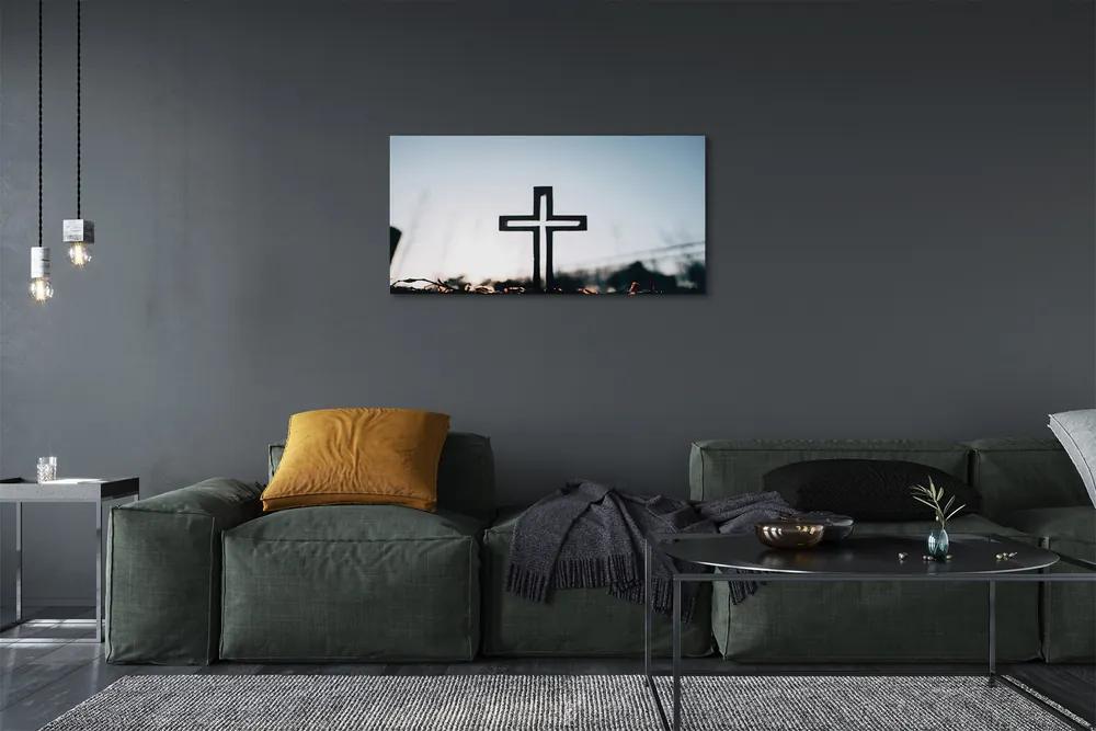 Obraz na plátne kríž 140x70 cm