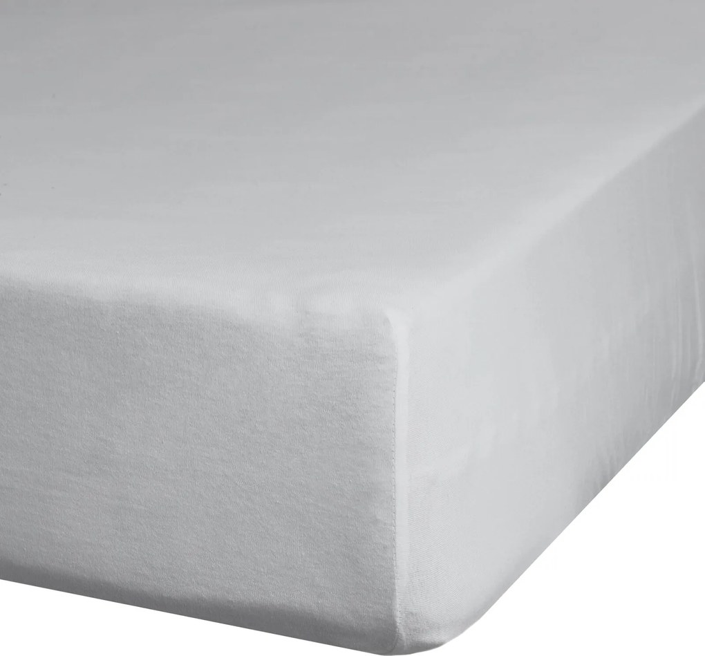 JERSEY PRESTIERADLO 90X200 CM, VÝŠKA 25 CM SIVÉ