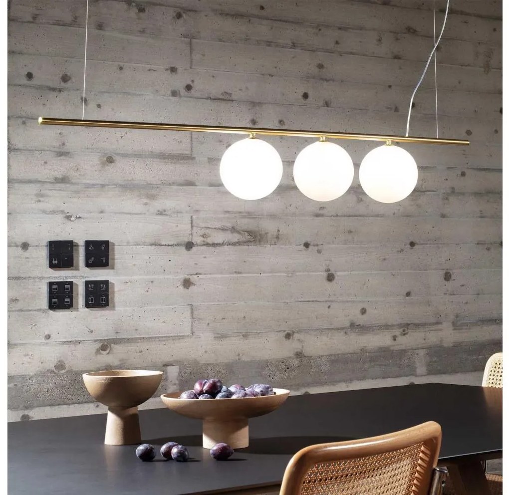 Ideal Lux - LED Luster na lanku PERLINE 3xG9/3W/230V zlatá