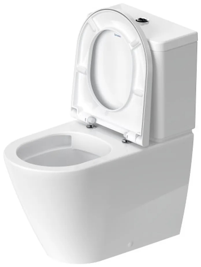 Duravit D-Neo - Stojace WC Kombi Duravit Rimless® s HygieneGlaze 650x370 mm, biela 2002092000