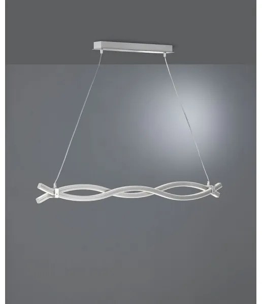 Reality - LED Luster na lanku WAVE LED/16W/230V + LED/9W