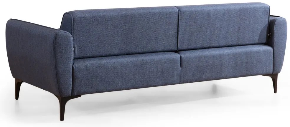 Trojmiestna rozkladacia pohovka Belissimo 220 cm modrá