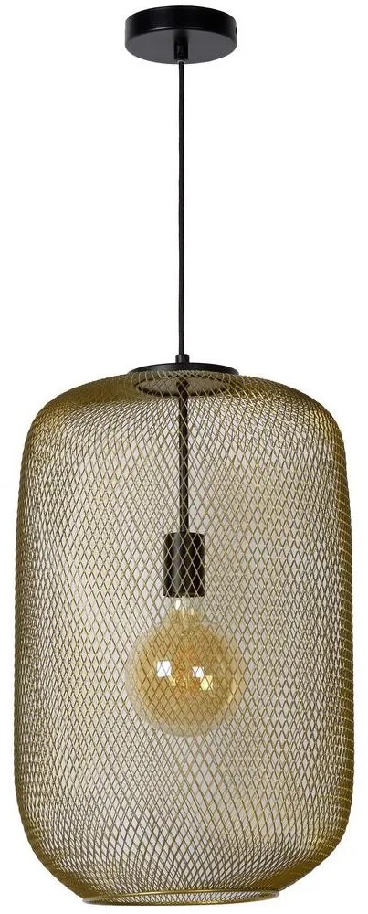 Lucide 45385/35/02 - Luster na lanku MESH 1xE27/40W/230V mosadz
