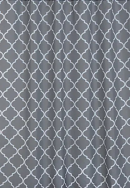 BISK Erga Peva, sprchový záves 180x200cm, polyester, šedá vzor Orient, ERG-06854