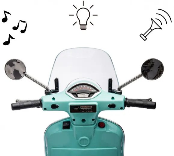 Elektrický skúter Vespa GTS Super mätový