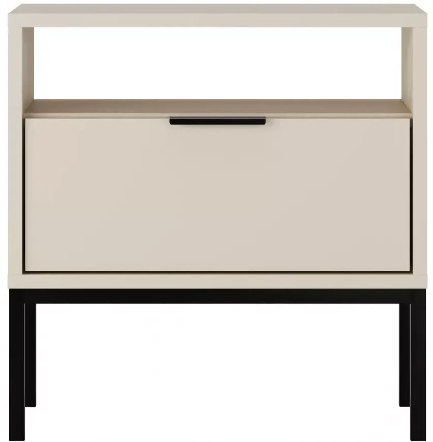 Nočný stolík Austin kašmír/čierny