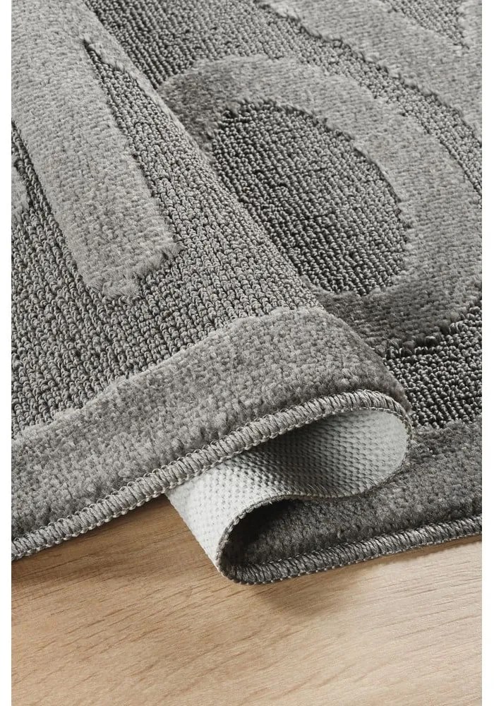 Antracitová kúpeľňová predložka 60x100 cm Enjoy – Foutastic