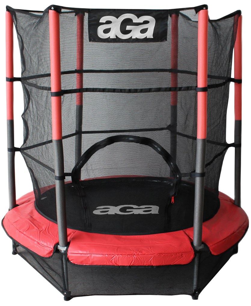 Detská trampolína 140 cm AGA MR1140-Red + ochranná sieť - červená