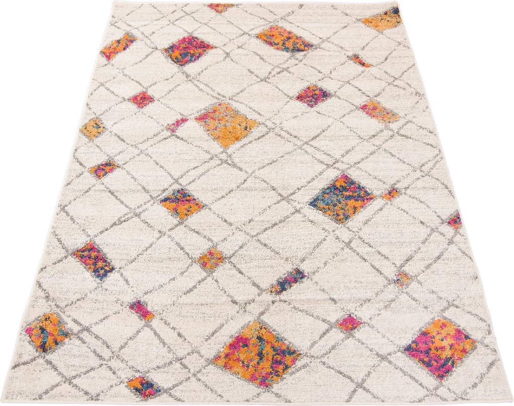 TA Koberec A892A BIELA/ORANŽOVÁ DENVER FAA