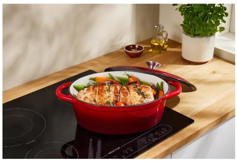 Silvercrest® Liatinový pekáč, 4,8 l (červená) (100393103)