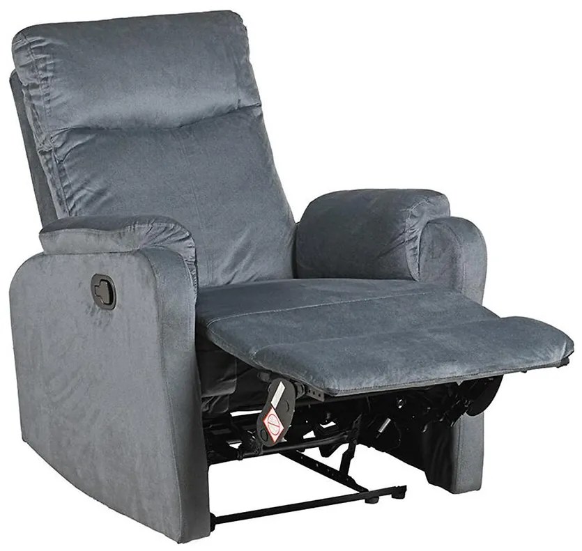 Kreslo Sue tmavosivá s relaxačnou funkciou