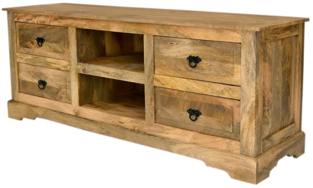 furniture-nabytek.cz - Dřevěný stolek pod tv z masivu mango 150x60x45
